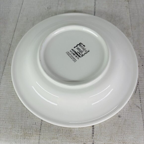 Tabletops BOTANICAL HERBS  Green Leaves Hand Painted Lunch Salad Plates Set of 5 - Picture 7 of 16